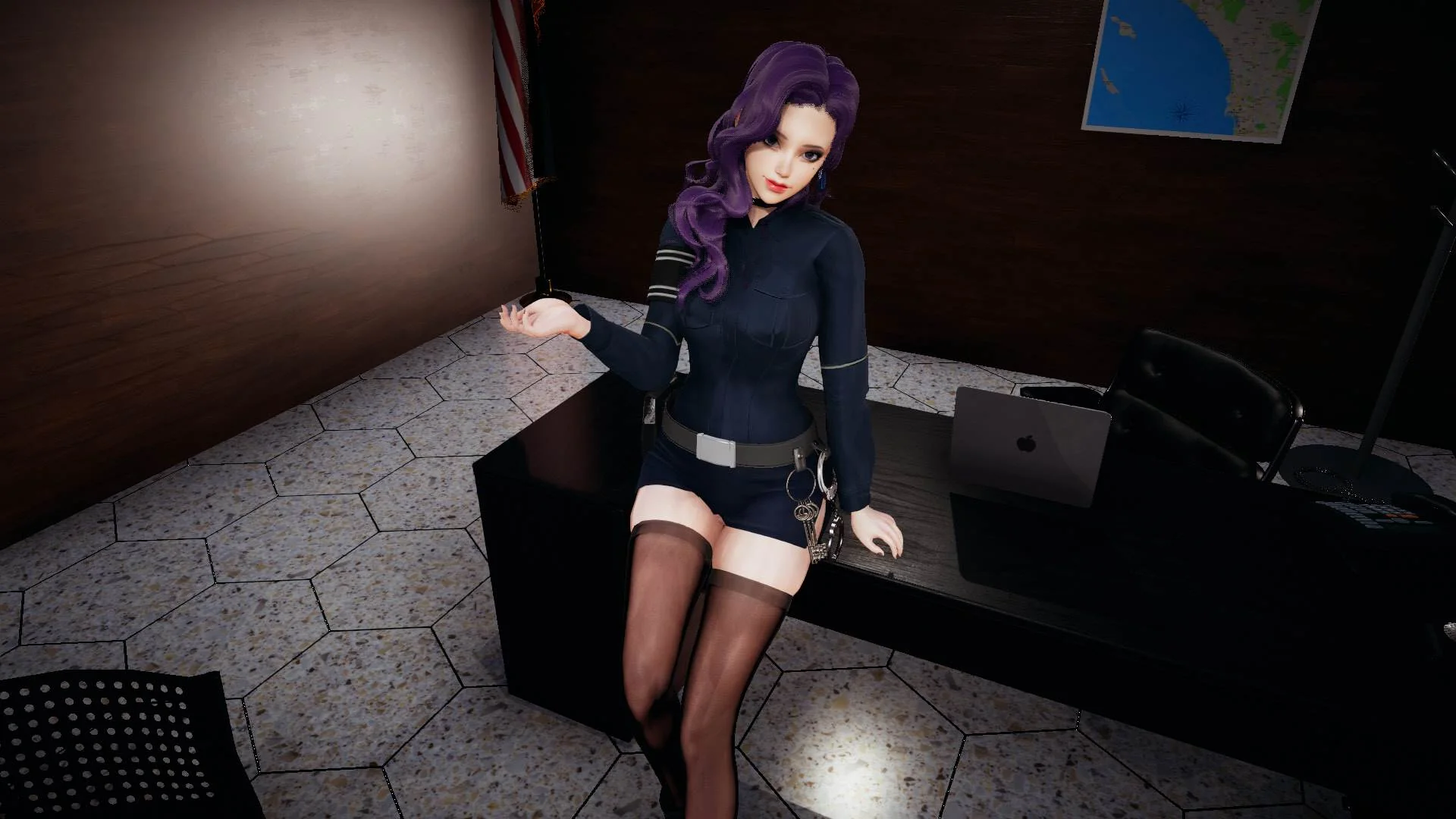 特工17 城市区域地图与行动规划界面